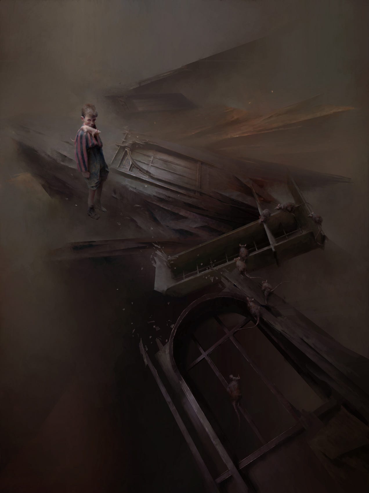 Dark fantasy artwork by Piotr Jabłoński.