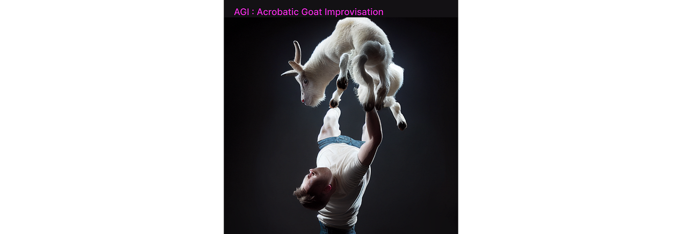 Illustration of an athletic goat introducing the discussion of intelligence.