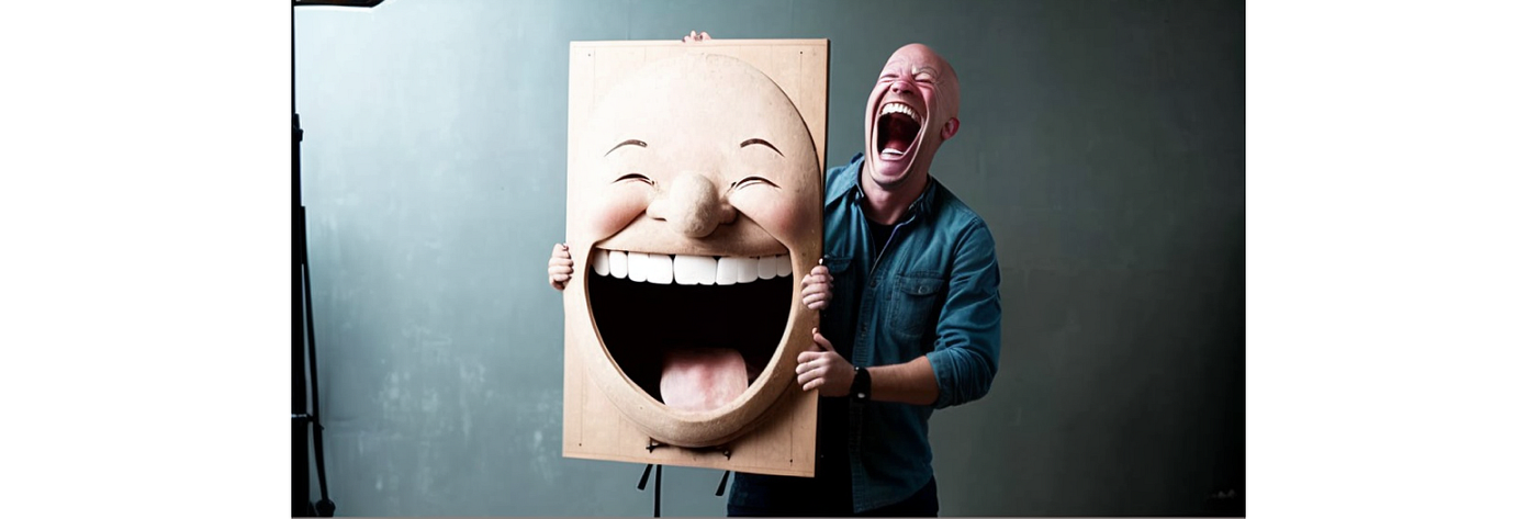 Laughing reaction image following the age-problem responses.